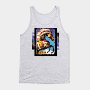 Jumping Horse Anime Tank Top